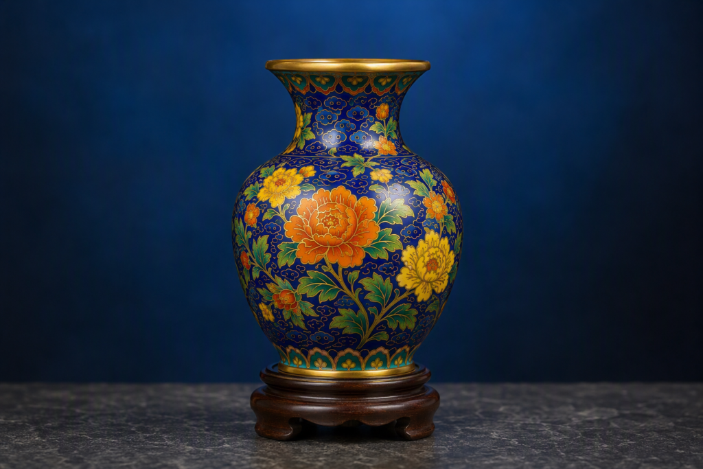 The Timeless Beauty of Chinese Cloisonné: Art Forged in Fire and Metal Hand‑made Chinese cloisonné Jingtailan intangible heritage handicraft