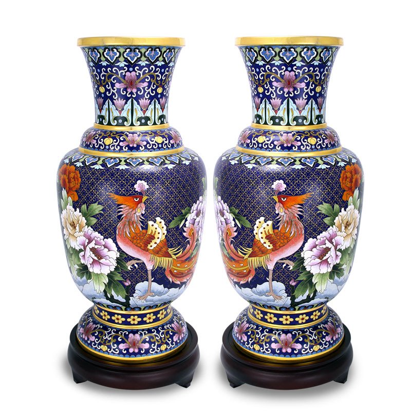 The Timeless Beauty of Chinese Cloisonné: Art Forged in Fire and Metal Close-up of handmade Chinese cloisonné enamel cells with copper wire cloisons before firing
